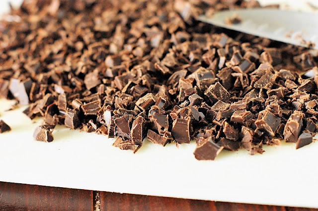 Chopped Chocolate for How to Make Chocolate Truffles Image