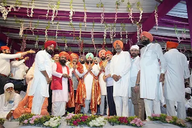Sant Girdhari Nath Ji Blesses Manoj Singh Bhatti for Upcoming Assembly Candidature from Attari