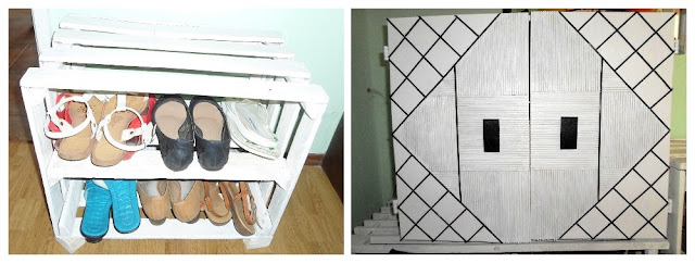 Szafka na buty ze skrzynki DIY // Shoe cabinet DIY