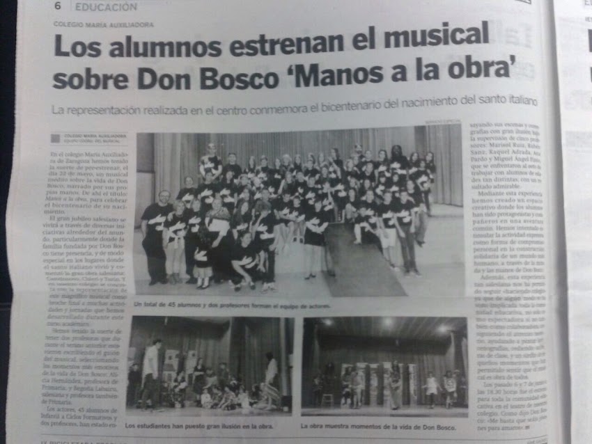 ¡NUESTRO MUSICAL ES NOTICIA!