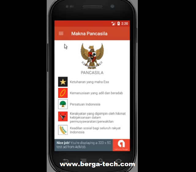 Free Download Root Code Android Aplikasi Makna Pancasila Using Alongside Android Studio Back Upwards Admob