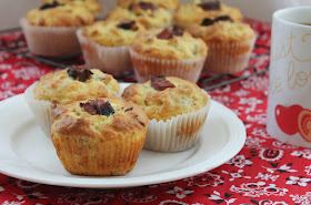 Food Lust People Love: These ham and honey mustard muffins are the perfect breakfast or snack for anyone who loves honey mustard glazed ham at Christmas. The honey and mustard are the perfect complement to the smoky chunks of ham in these savory muffins. Use a good quality baked ham, not just sandwich slices for the best tasting muffins.