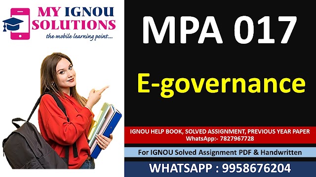 MPA 017 Solved Assignment 2023-24