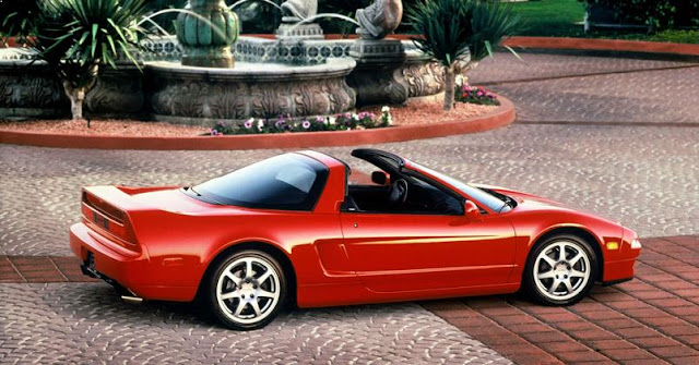 honda nsx red sports cars 90s