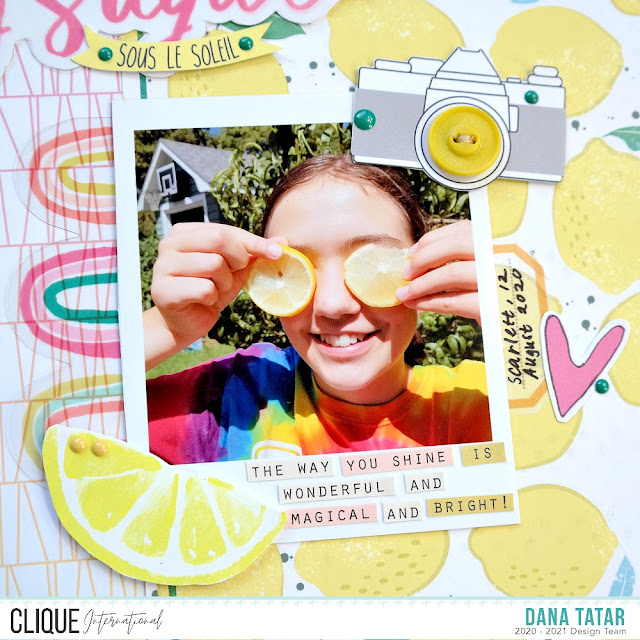 How to Print a Photo with a Polaroid Frame and Add Embellishments for a Scrapbook Layout