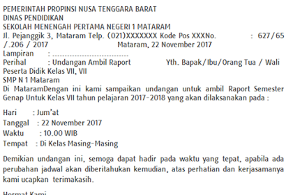 Contoh Surat Undangan Instansi