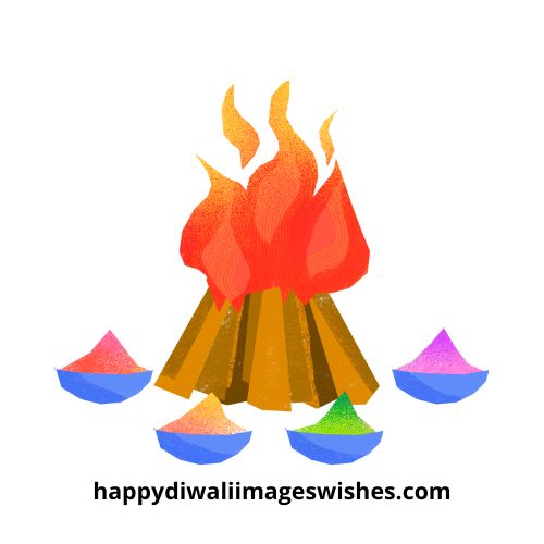 Simple Holi Drawing