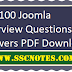 Top 100 Joomla Interview Questions and Answers PDF Download