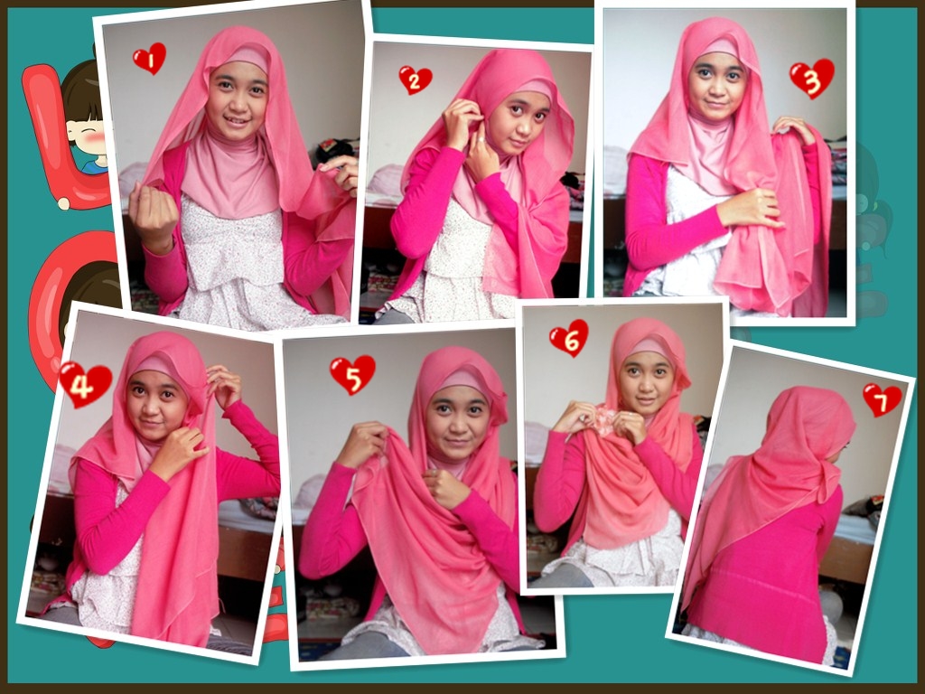 29 Gambar Terupdate Tutorial Jilbab Paris Cepat Paling Lengkap