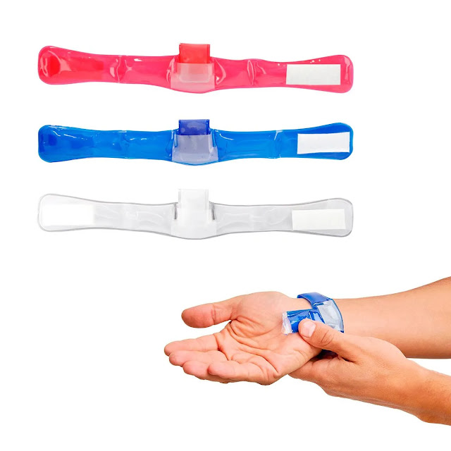 Pulsera con gel antibacterial