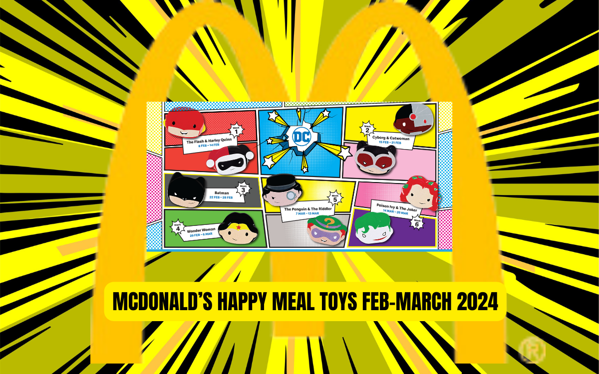 Mcdonald's Happy Meal Toys February & March 2024 : Justice League