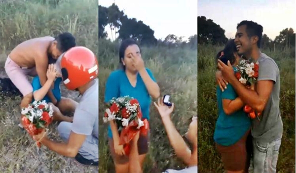 Jovem se finge de morto para pedir namorada em casamento e vídeo viraliza, confira.