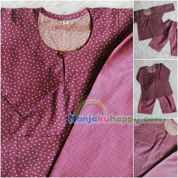 Manjakuhappy Sihat ceria riang bergaya Baju Melayu Baby  