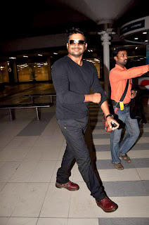 R Madhavan and Amitabh Bachchan snapped at the Airport