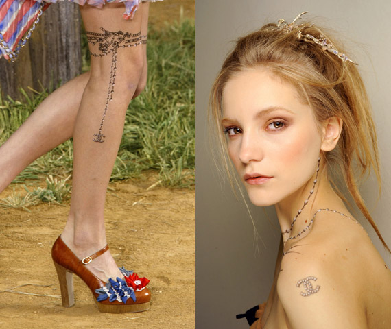 Chanel Launching Transfer Tattoos