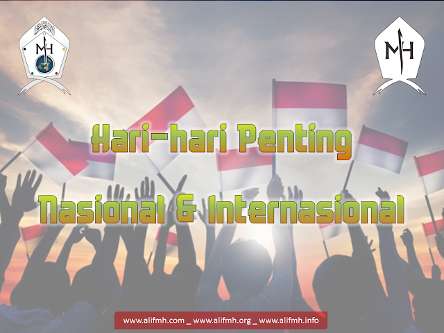 Daftar Hari Penting Nasional dan Internasinal, serta Hari Libur Nasional di Indonesia