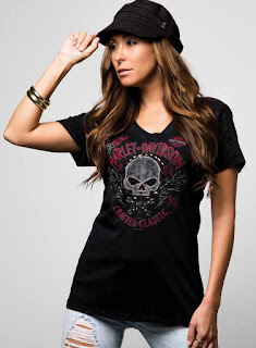 http://www.adventureharley.com/harley-davidson-womens-tee-light-up-the-dark-black