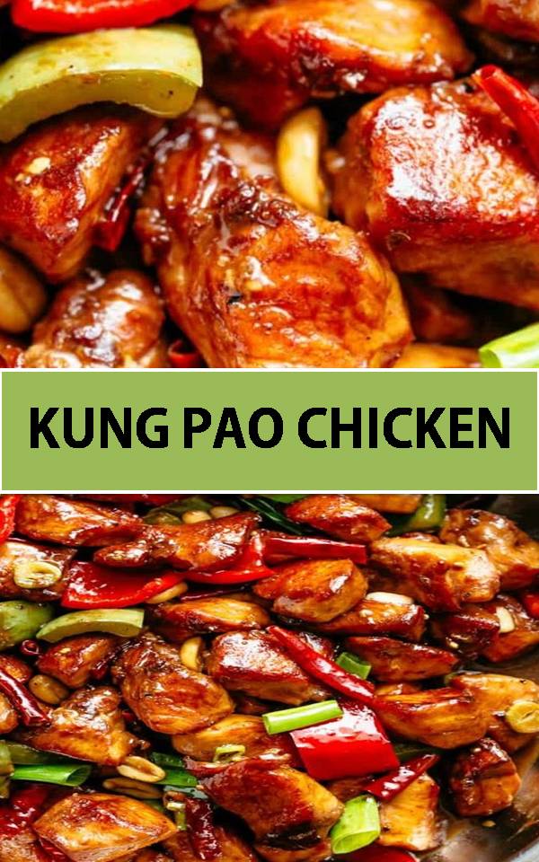 Kung Pao Chicken is highly addictive stir-fried chicken with the perfect combination of salty, sweet and spicy flavour! Make it better than Chinese take out right at home! With crisp-tender chicken pieces and some crunchy veggies thrown in, this is one Kung Pao chicken recipe hard to pass up! 