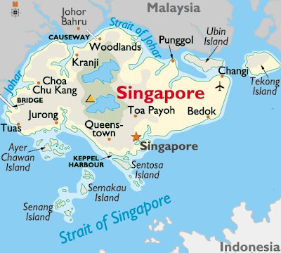 Mapa de Singapur Mapa Región