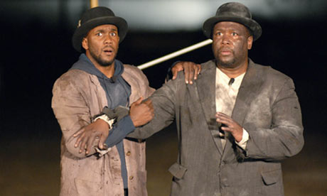 Kyle Manzay, left, and Wendell Pierce perform Waiting for Godot in New Orleans