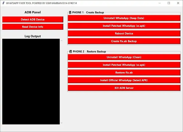 WHATSAPP FIXER TOOL By GSM KAMRAN Free No Need Login WHATSAPP FIXER TOOL By GSM KAMRAN Free No Need Login