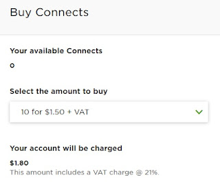 Compra de Connects en Upwork