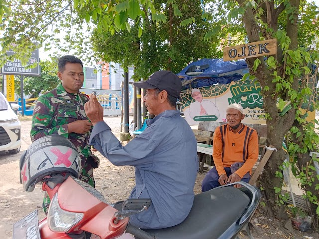 Ciptakan Hubungan Baik Dengan Warga Babinsa Jajaran Kodim 1007/Banjarmasin Rutin Lakukan Komsos