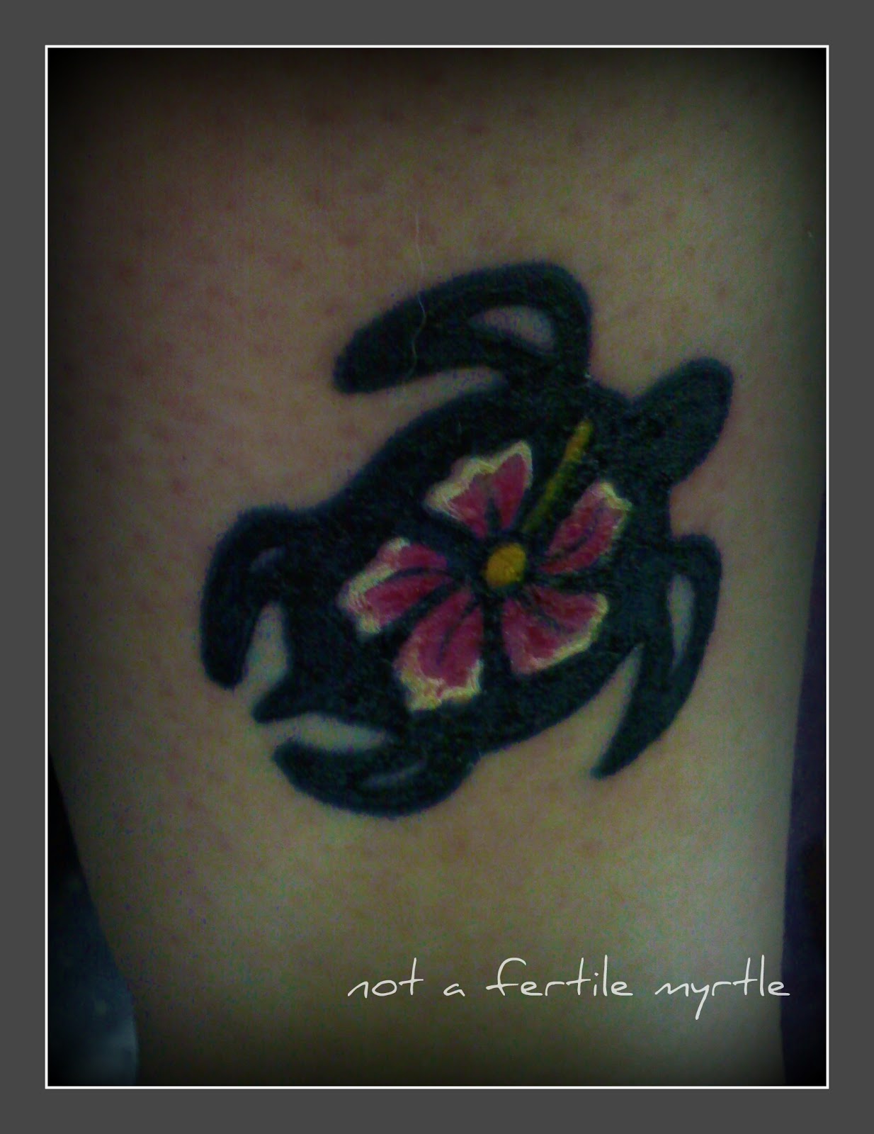love tattoos turtle flower