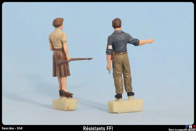 Figurines de résistants FFI de Gaso.line au 1/48.