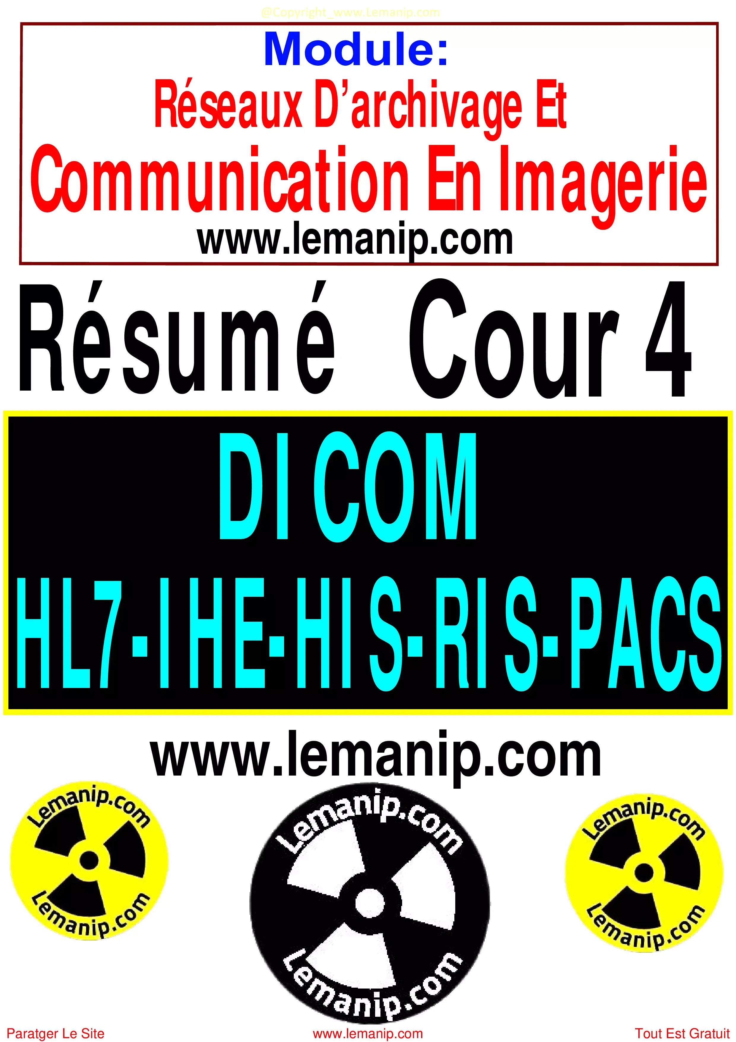 Cour 4 Du Module Réseau De Communication Et Archivage radiologique