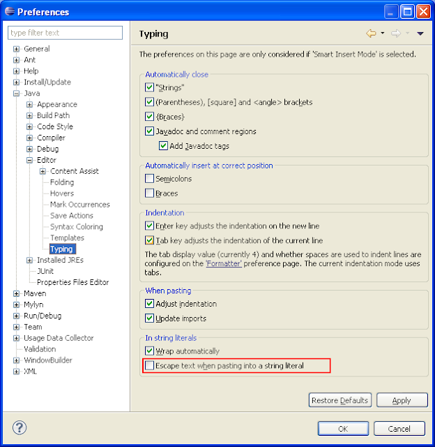 Whenever you lot glue String inwards Eclipse which contains escape characters How to Escape String Literal inwards Java Using Eclipse IDE