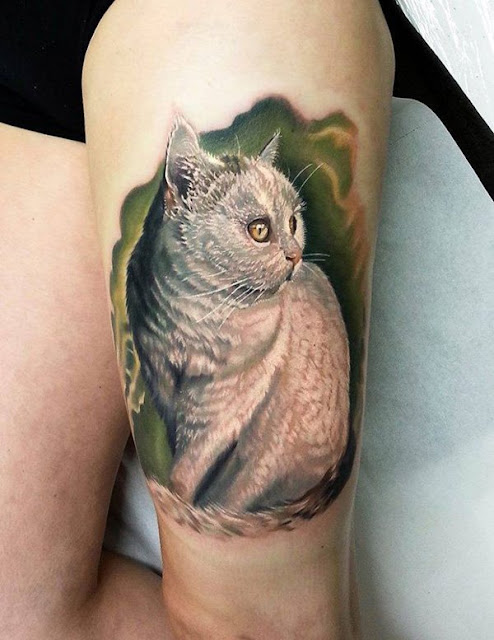 Criativas Tatuagens para quem ama os gatos