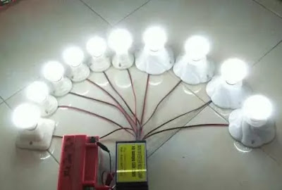 Membuat Lampu Darurat Inverter Baterai
