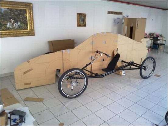 Porsche Car made from a Bicycle 15