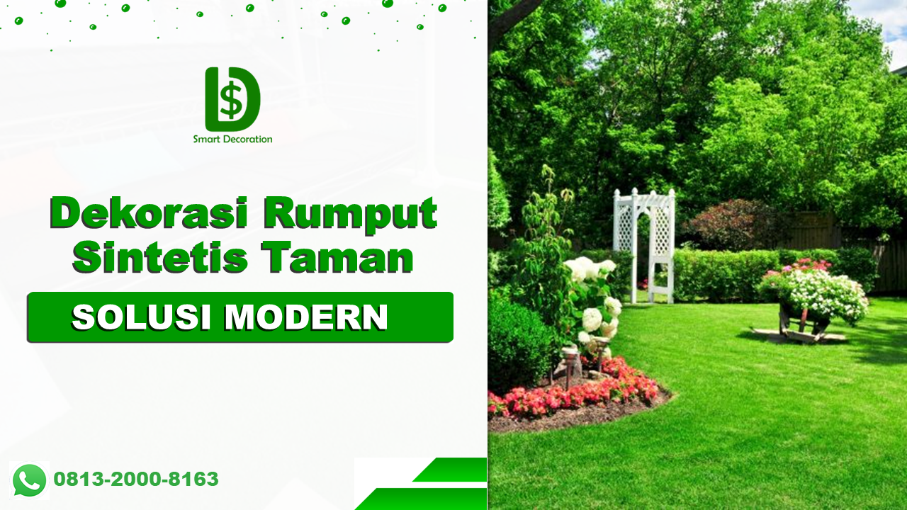 Dekorasi Rumput Sintetis Taman