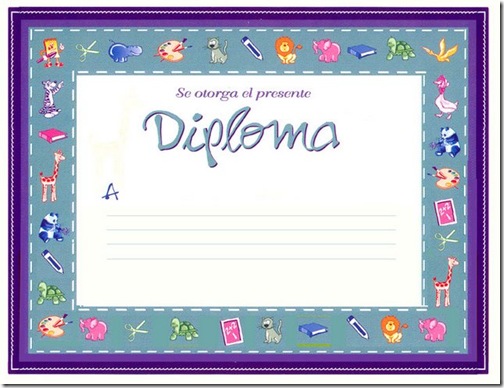 Diplomas escolares gratis para imprimir