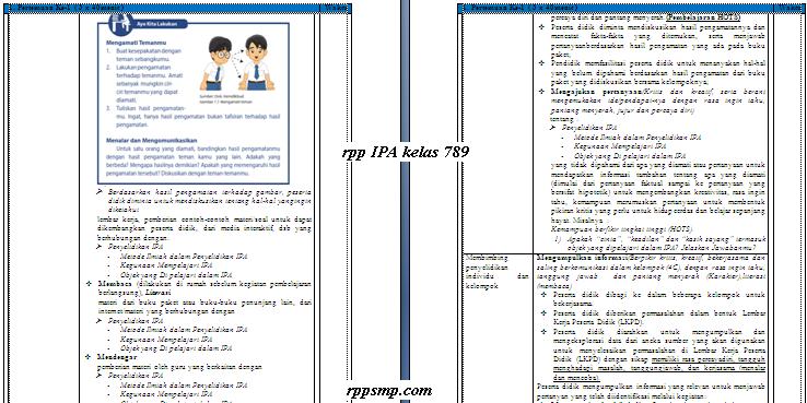              Download Rpp Ipa Smp Kelas  Perangkat Pembelajaran Ipa Kelas 8