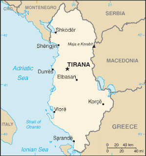 (AL) Albania map