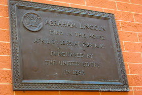 Abraham Lincoln death Petersen boarding house plaque