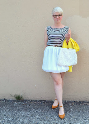 Oasap, blonde, summer, fashion, street style, in style, vintage, yellow, blazer