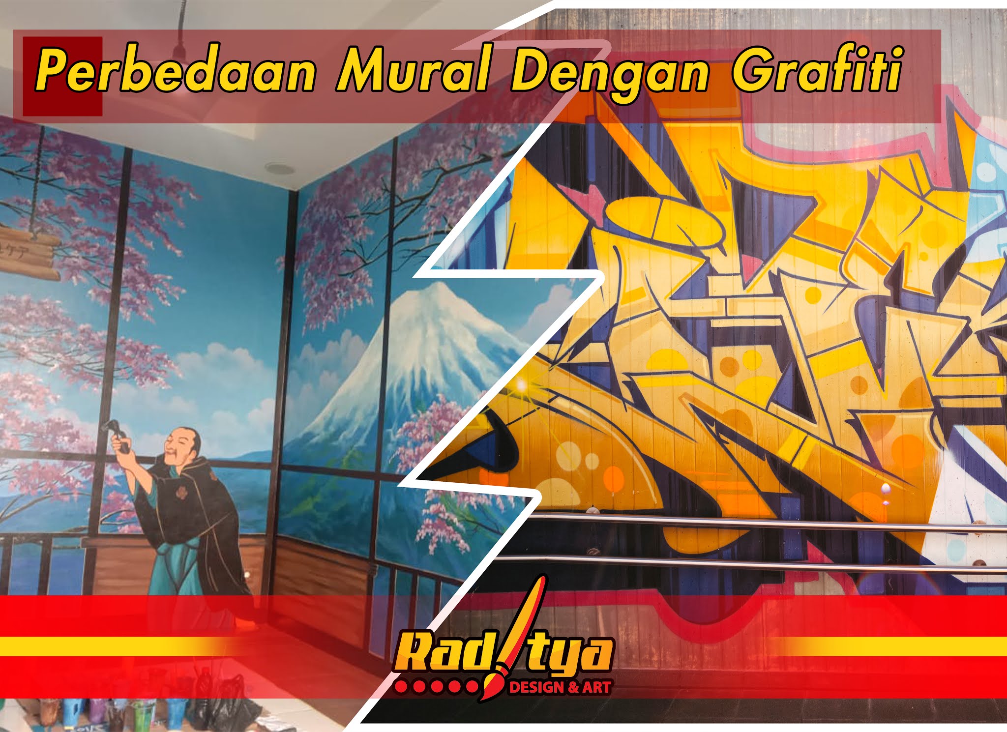 perbedaan mural dan grafiti