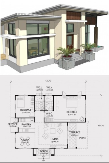 tiny house plans single level