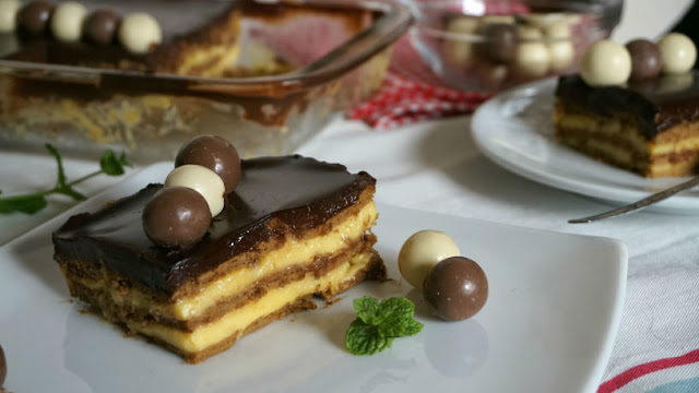  Tarta de galletas con flan