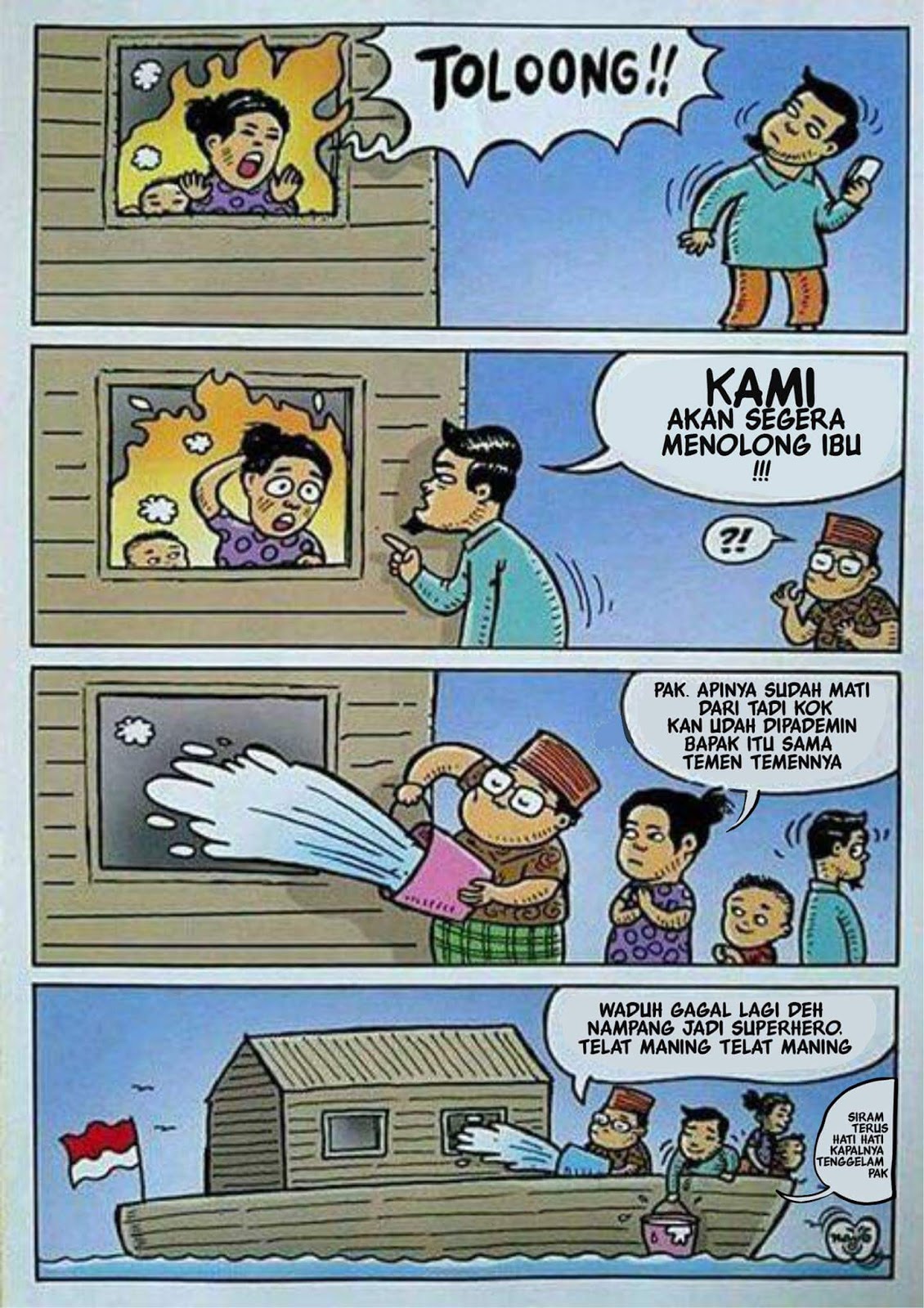 Dua Kartun yang Membantah Fitnah Agamamu Apa dan Sebuah 