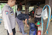 Patroli KRYD, Polsek Panca Lautang Polres Sidrap Temukan Puluhan Liter Ballo