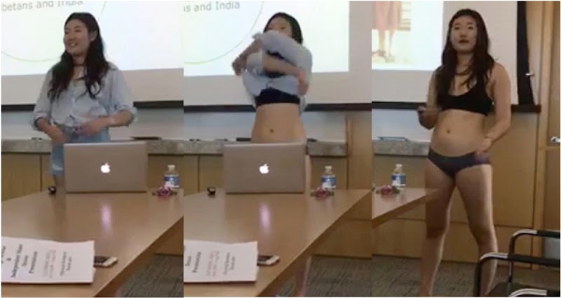 Estudiante de la universidad Cornell se desnuda en presentación de tesis por comentarios de profesora sobre pantalones cortos 