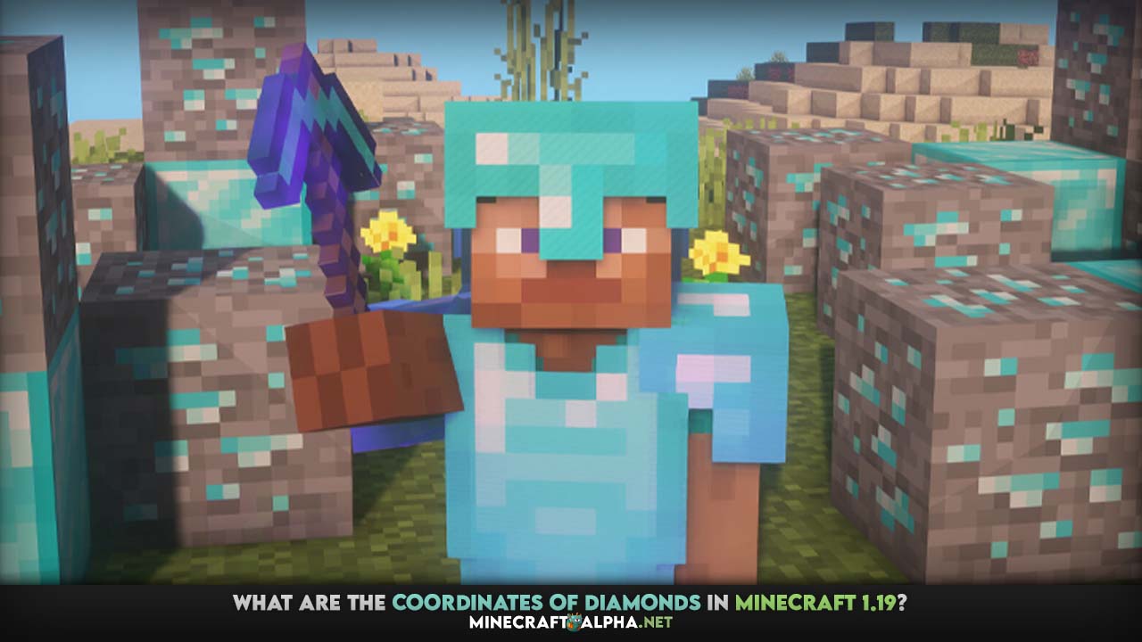 What are the coordinates of diamonds in Minecraft 1.19