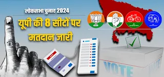 यूपी की 8 सीटों पर 3 बजे तक 44.13 प्रतिशत मतदान, जानें किस सीट पर ज्यादा वोटिंग | #NayaSaveraNetwork