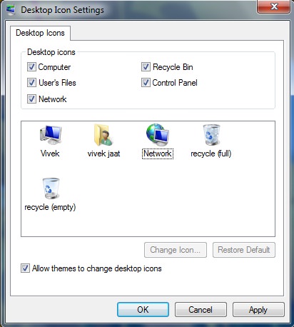 Desktop Icon Settings