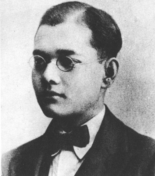 Bose as a student in England preparing for his Indian Civil Service entrance examination, ca. 1920. Bose ranked fourth among the six successful entrants